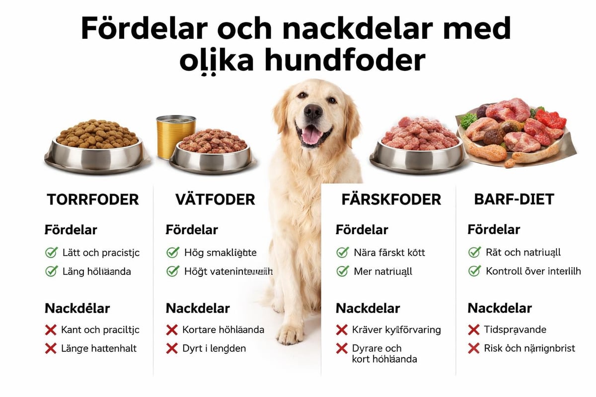 Jämförelse av fodertyper