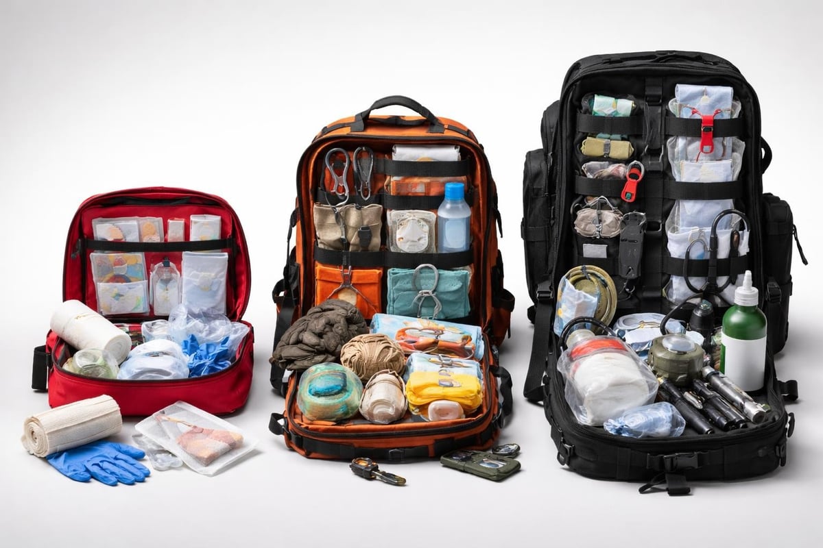 Medical kit tiers comparison