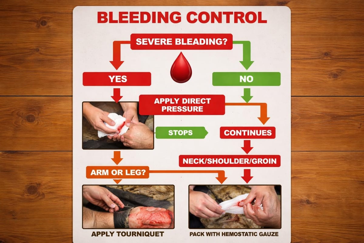 Hemorrhage control workflow