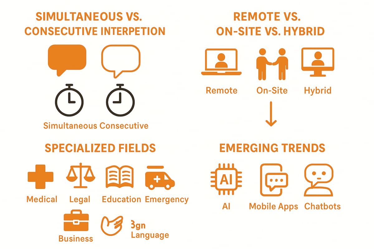 Types of Language Interpretation: Modes, Settings, and Specializations