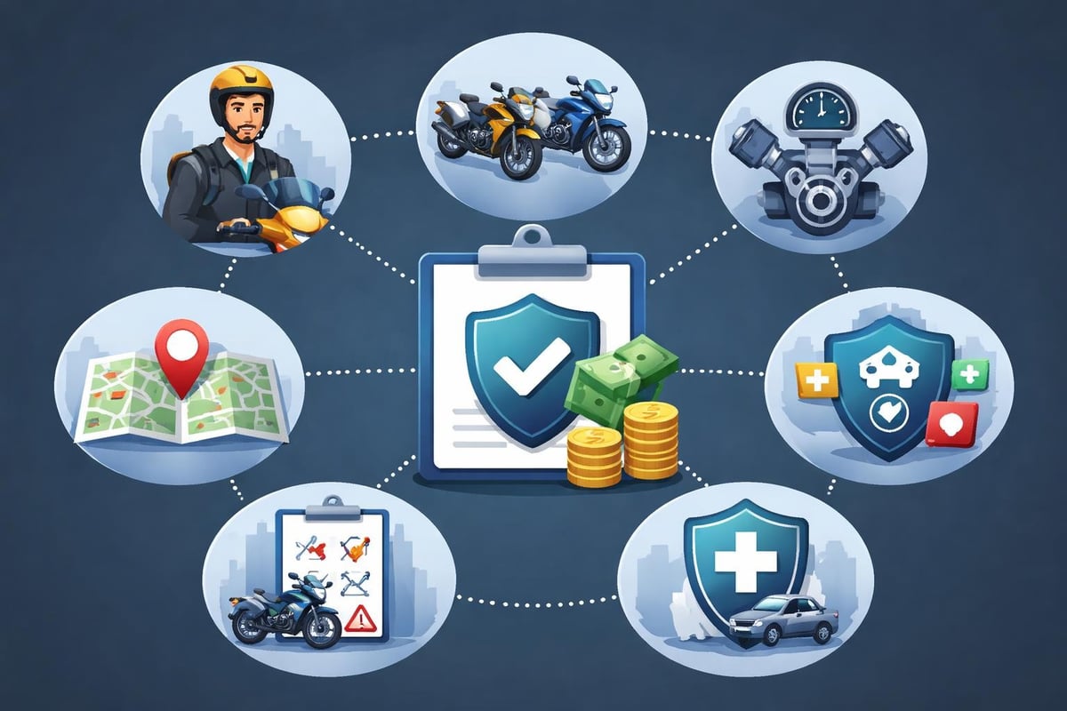 Factores de precio en seguros de moto