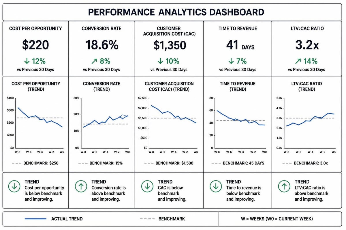 Demand generation analytics dashboard