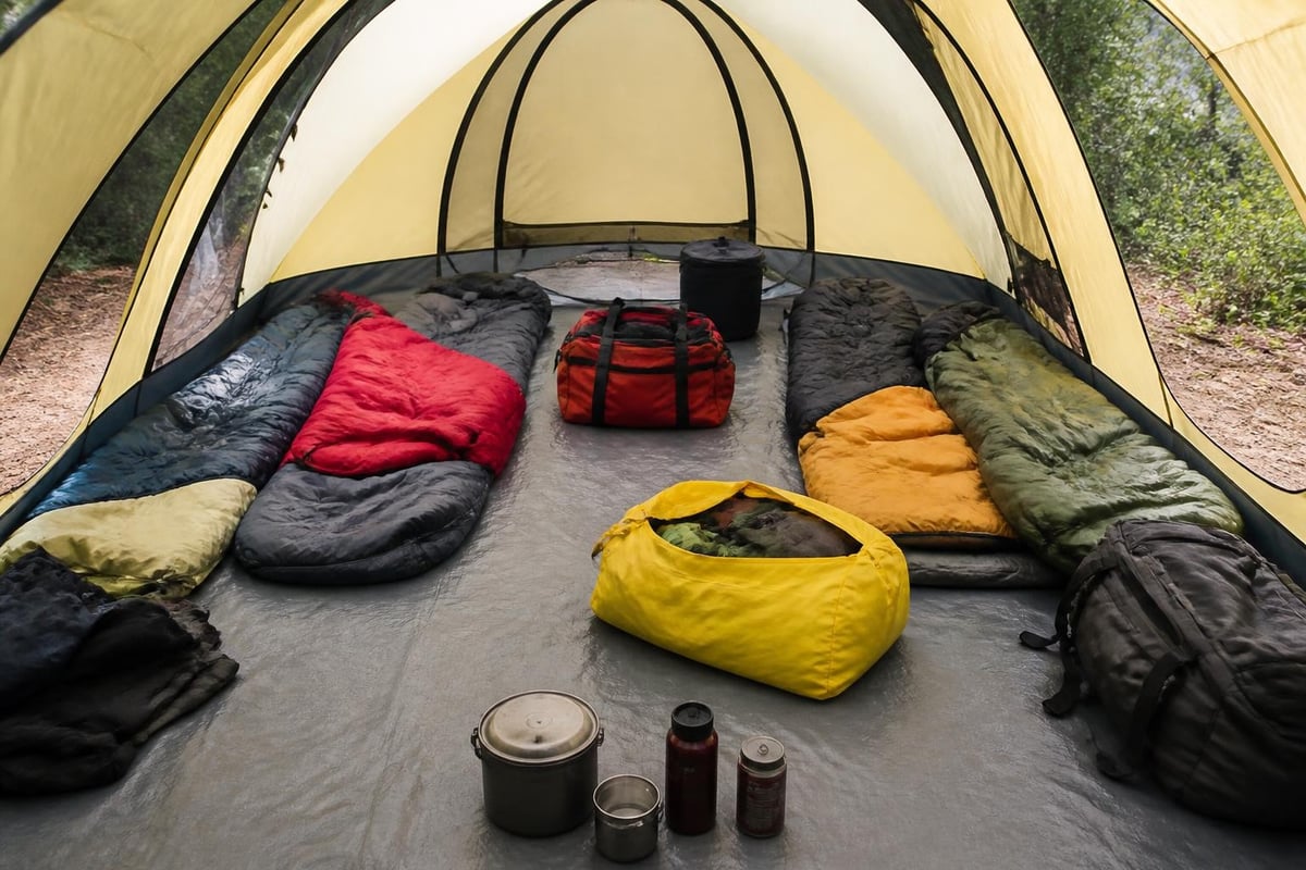5 person tent space allocation