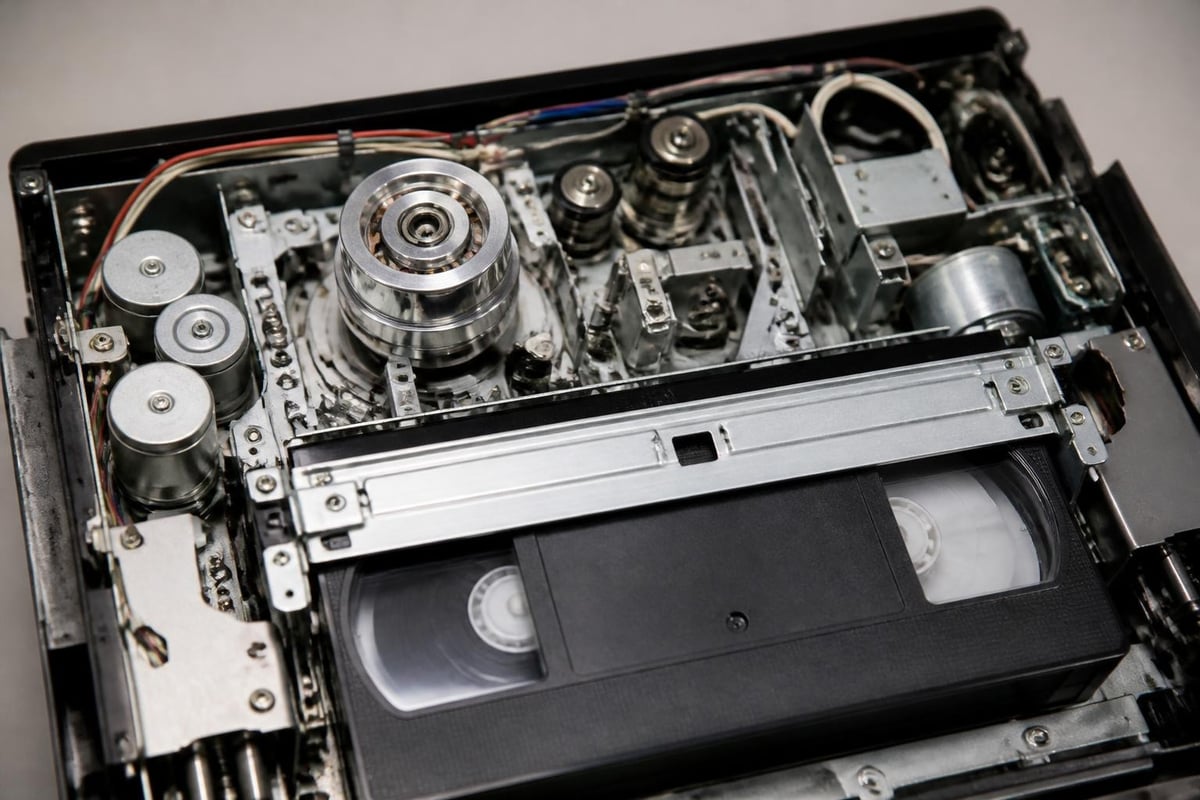 VHS player internal components