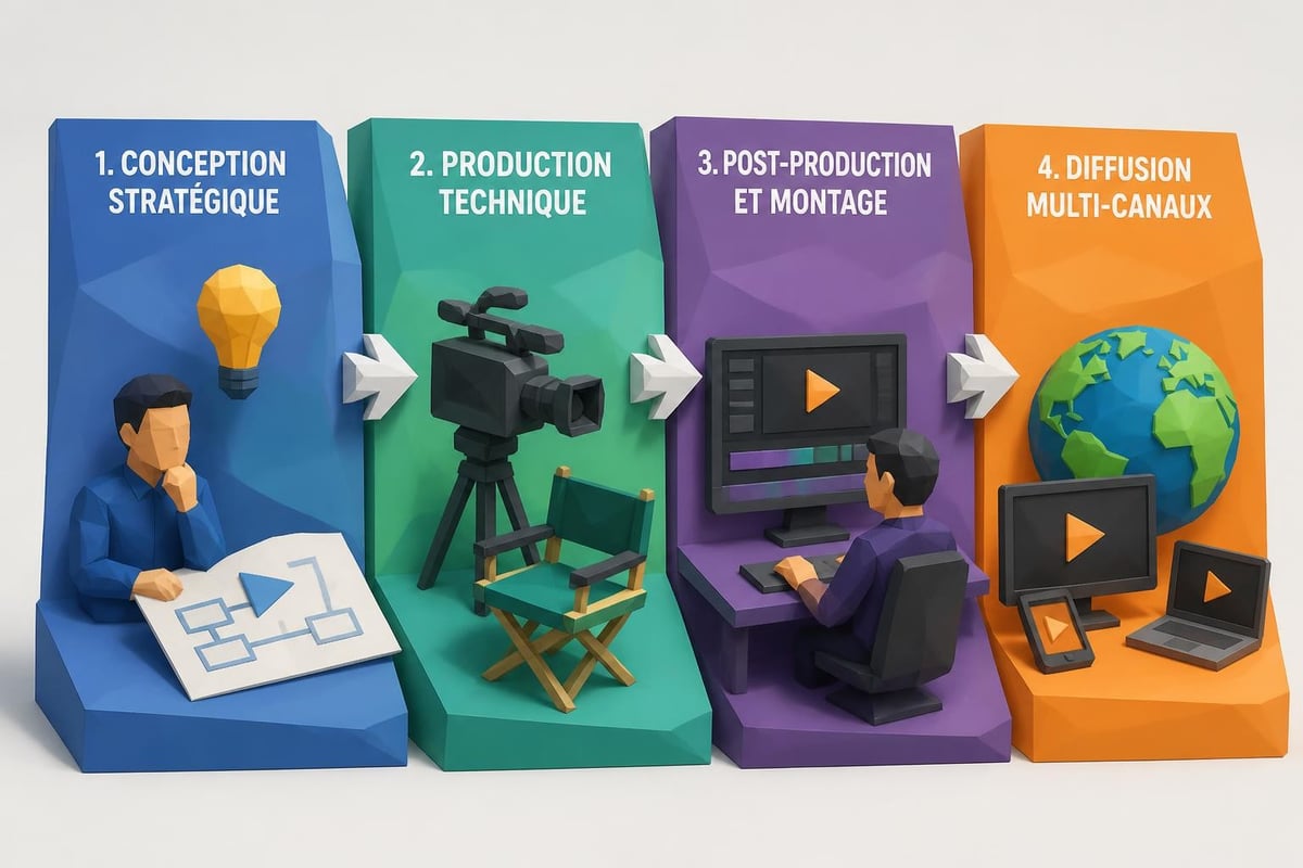 Processus de production vidéo