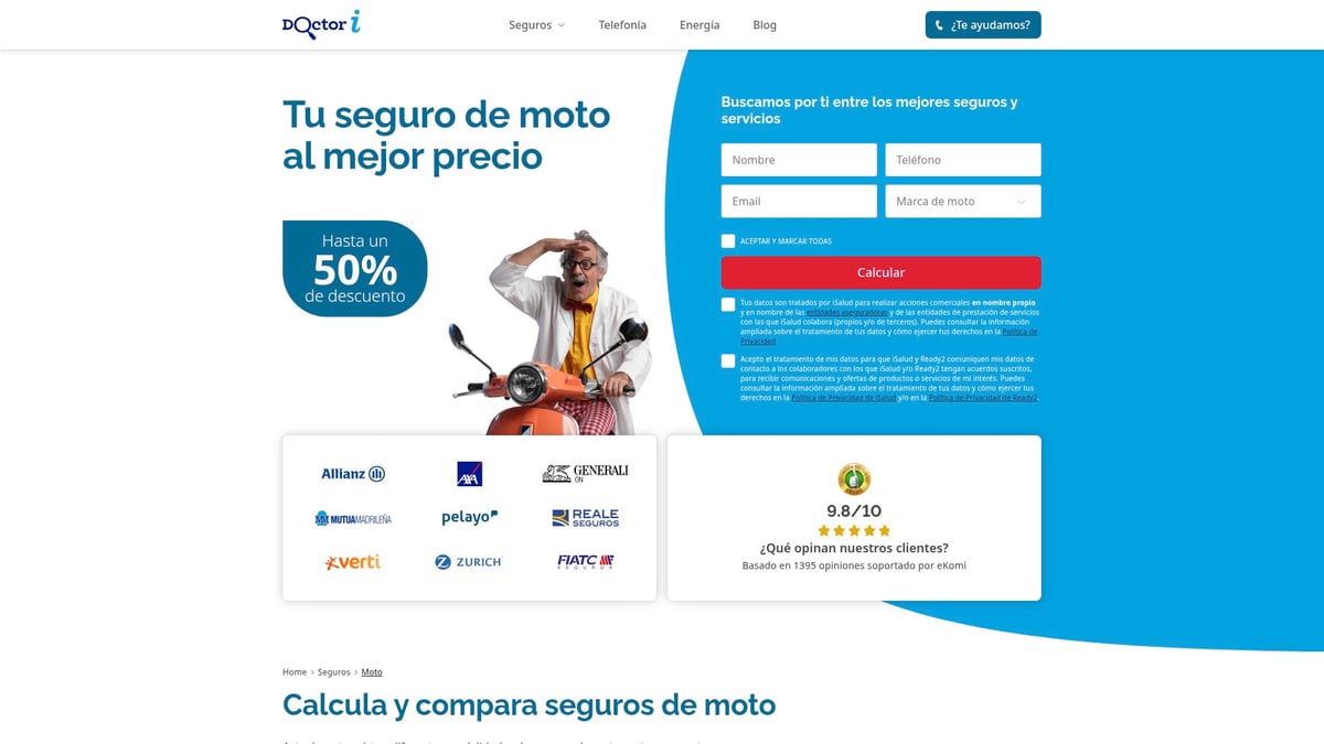 7 Mejores Seguros de Moto Baratos para Ahorrar en 2026 - AXA &ndash; Seguro de Moto Econ&oacute;mico