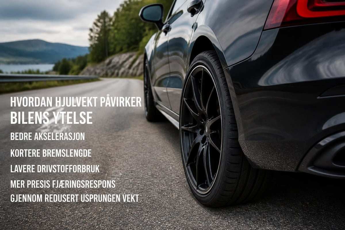 Felgvektens påvirkning på bilytelse