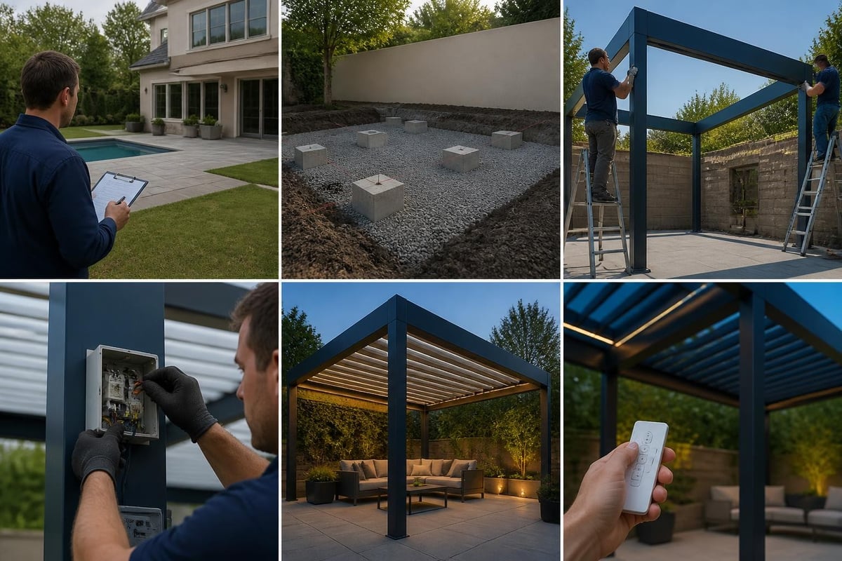 Installation process stages