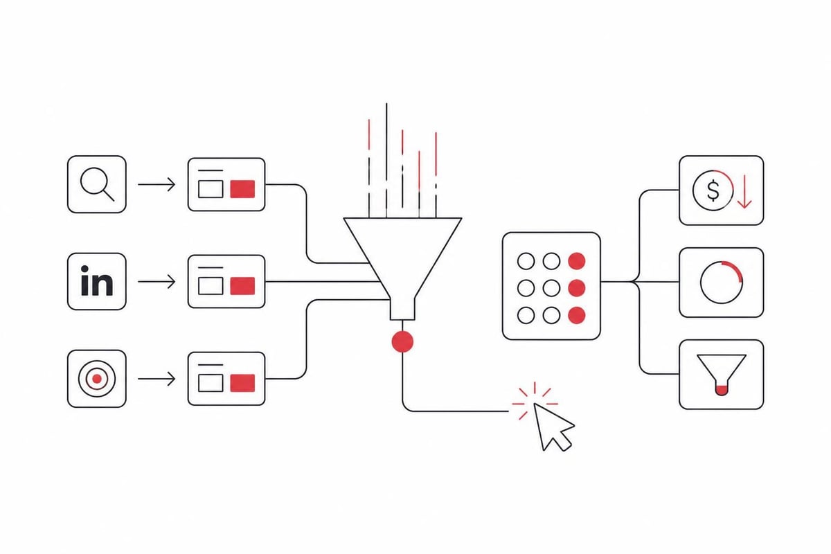 SaaS sales funnel awareness stage metrics
