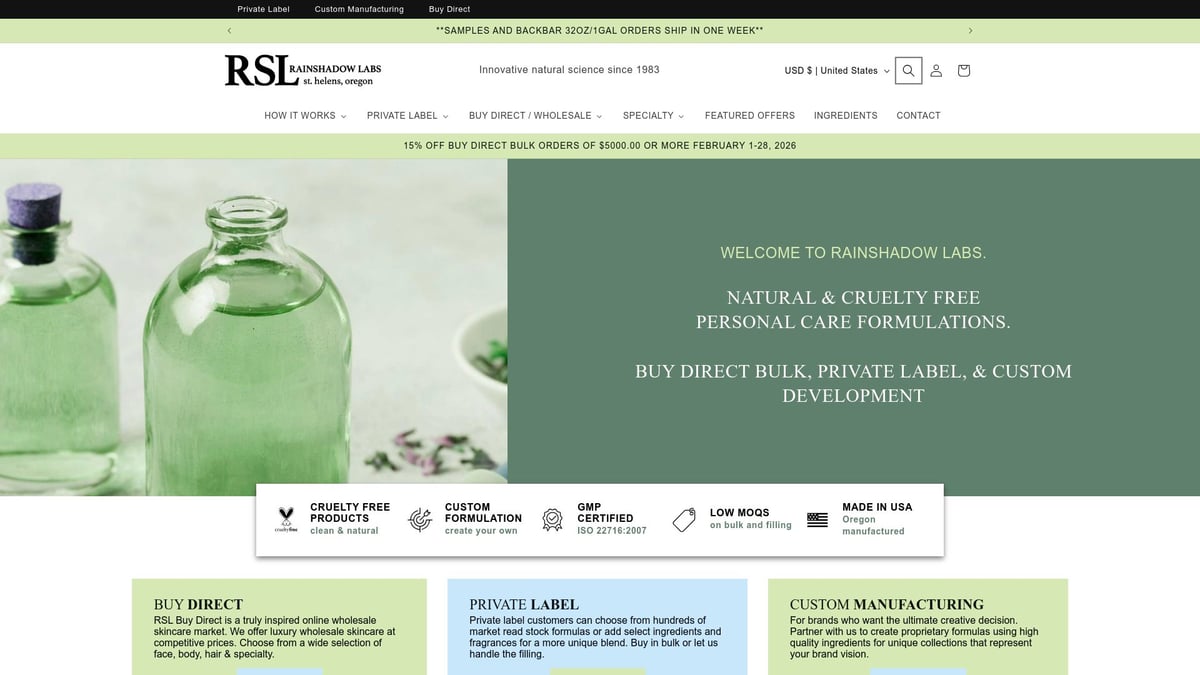 7 Best Private Label Manufacturers Cosmetics for 2026 Success - RainShadow Labs