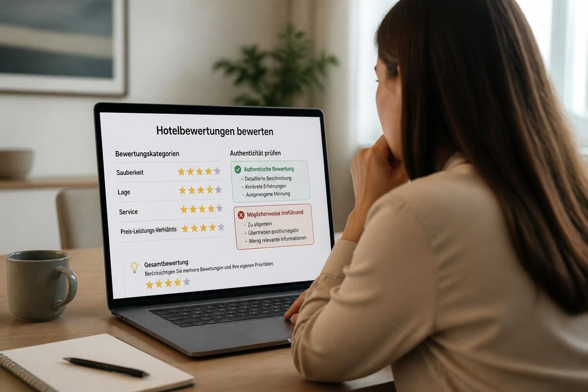 Hotelauswahl anhand von Bewertungen