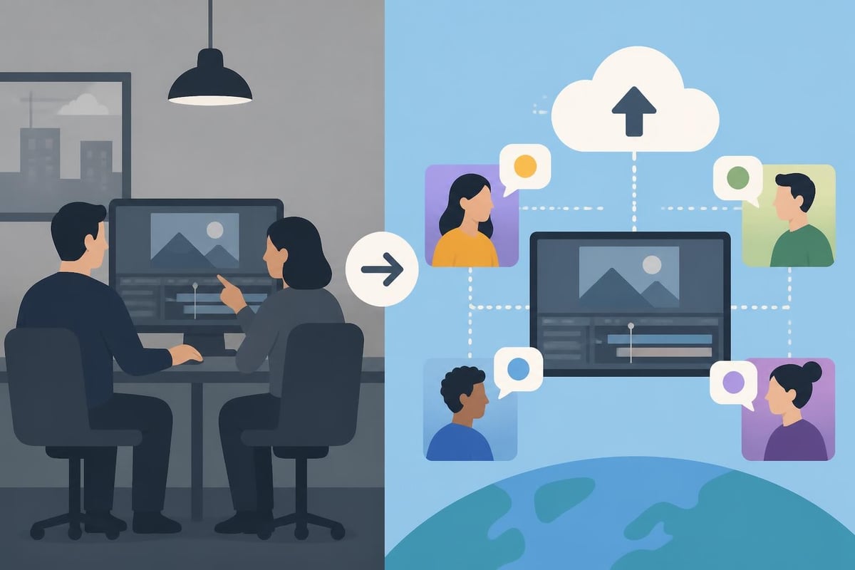 Traditional vs modern video editing workflows