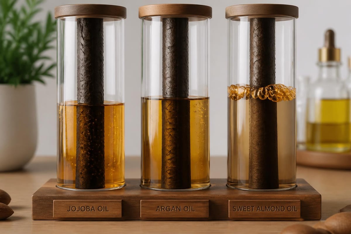 Molecular interaction of carrier oils