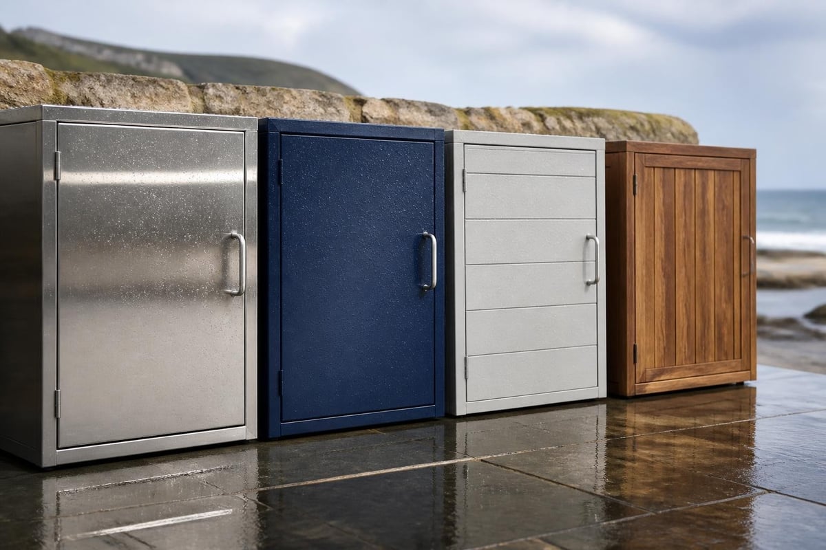 Material comparison for outdoor cabinets