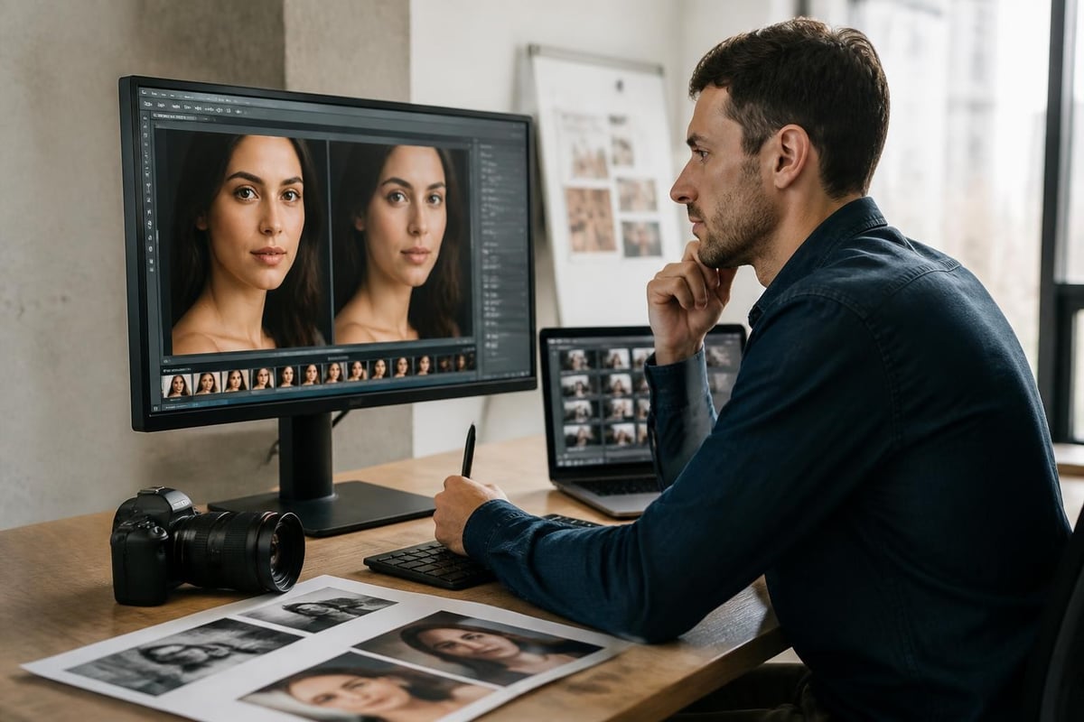 Photo smoothing workflow diagram