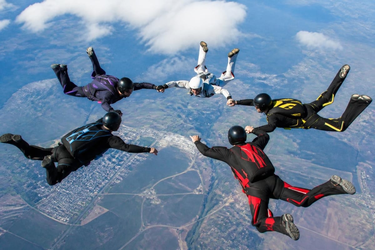 Advanced skydiving formation techniques