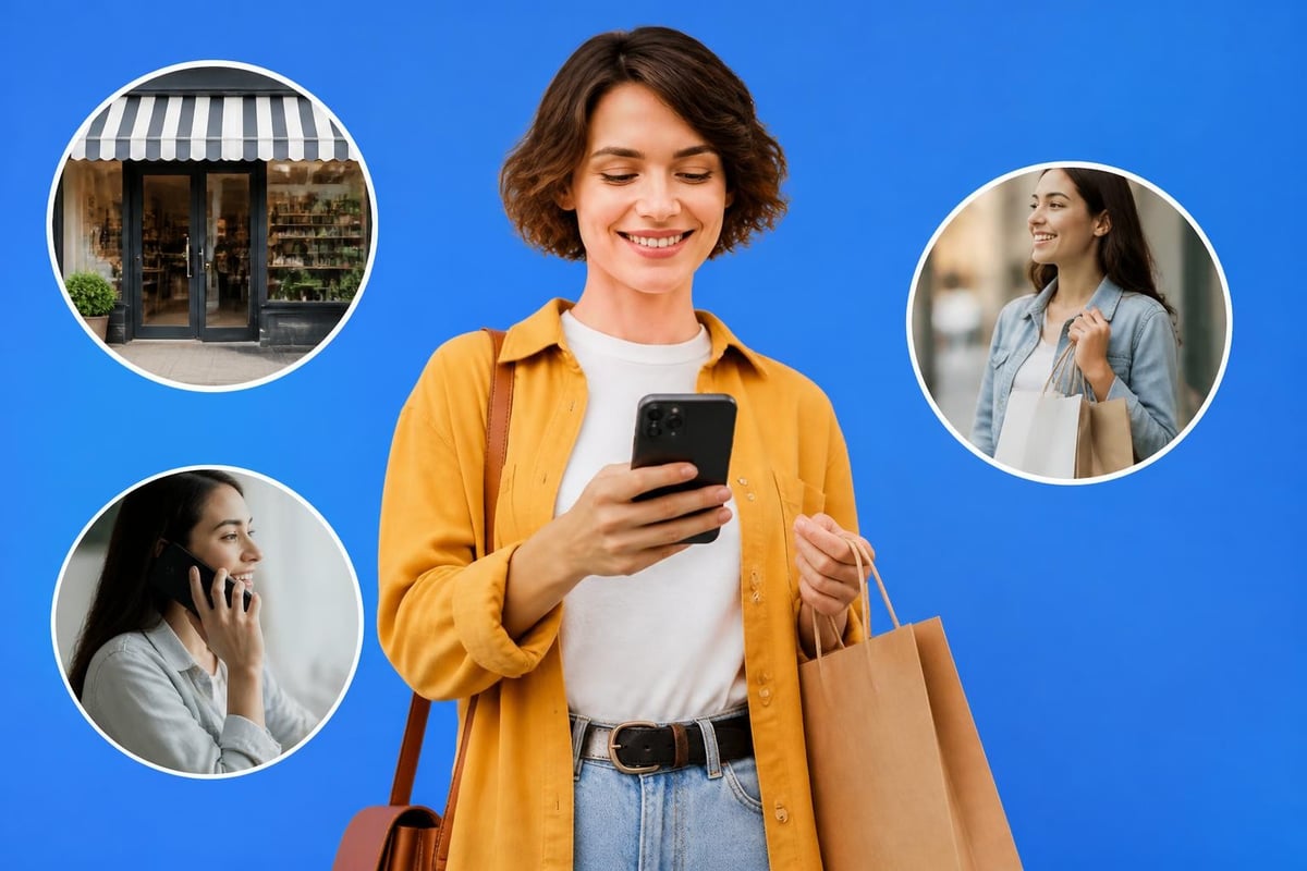 Local search behavior and purchase intent