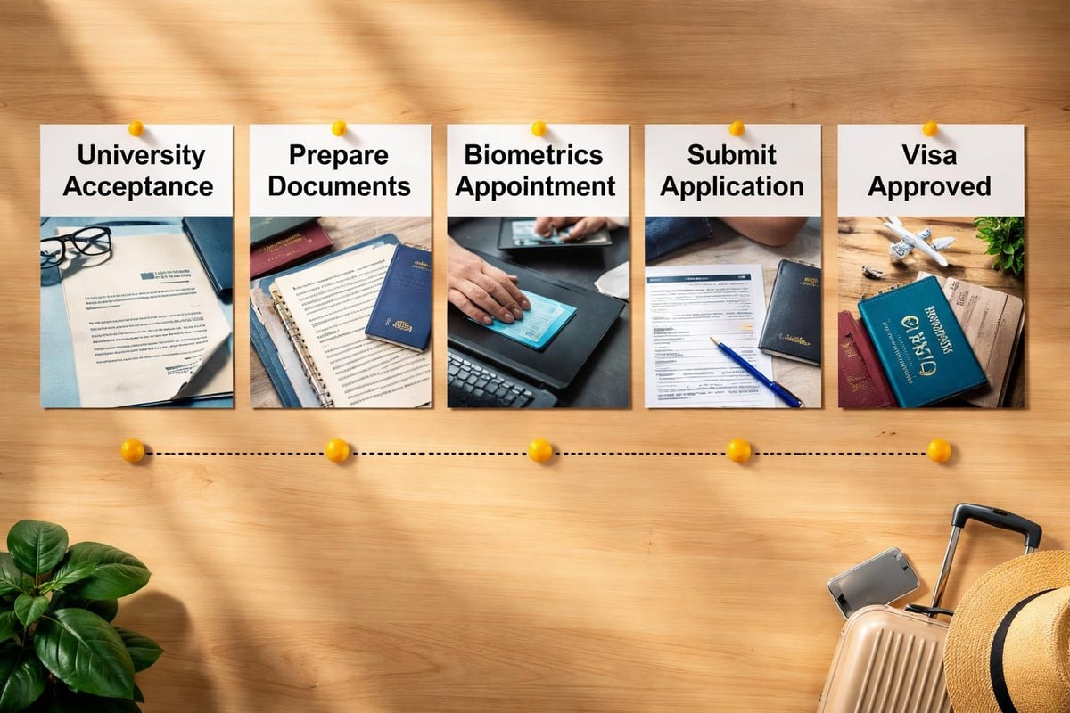 Study Abroad Trip: Your Complete Planning Guide 2026 4 Student Visa Application Timeline