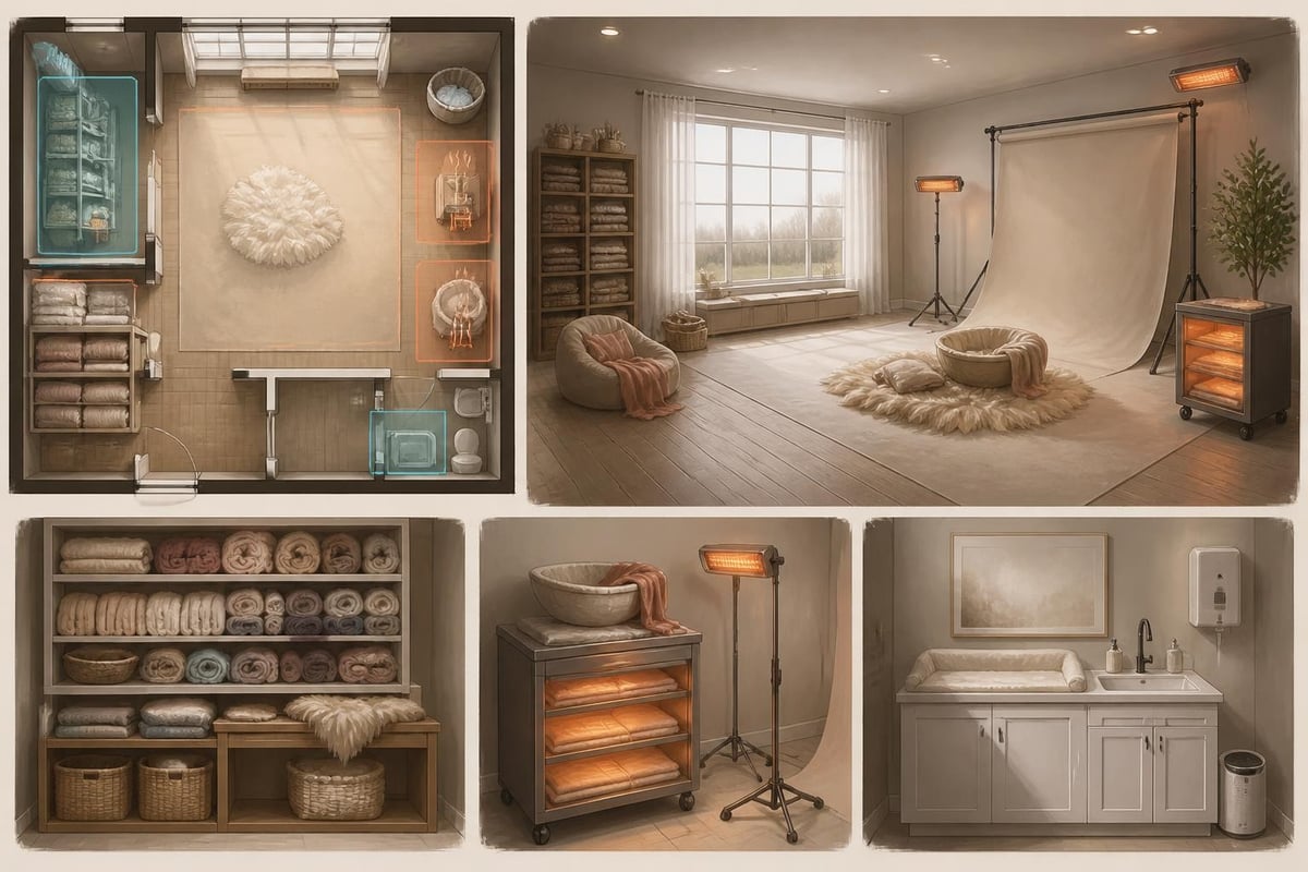 Connecticut newborn studio features