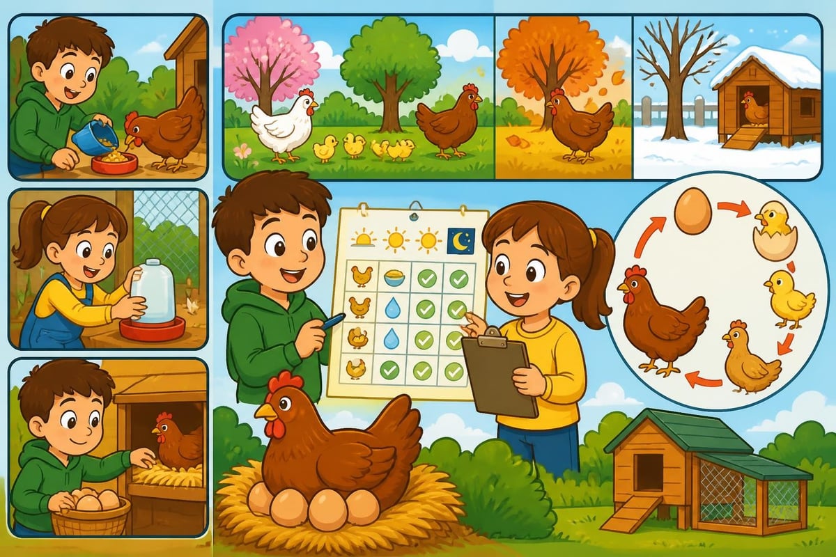 Educatieve kippenkalender