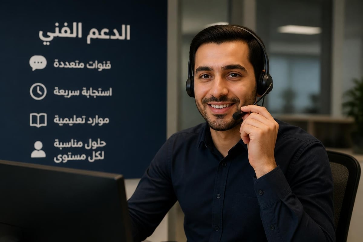 مستويات الدعم الفني
