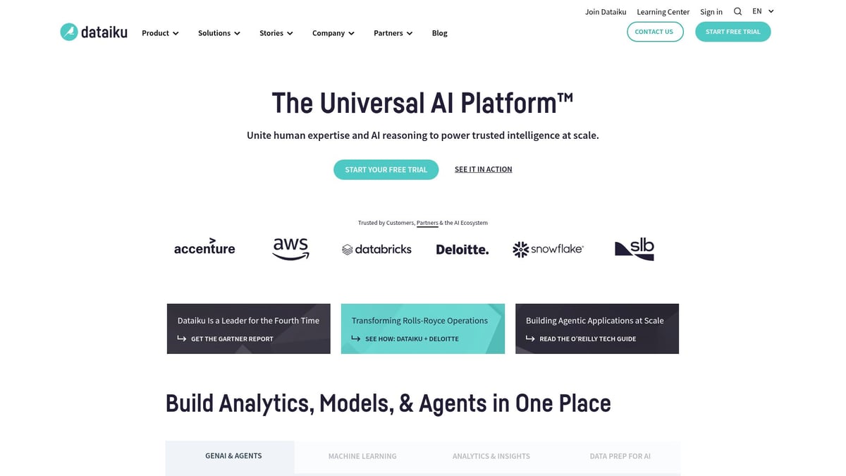 9 Essential AI ML Tools to Supercharge Your Workflow in 2025 - Dataiku