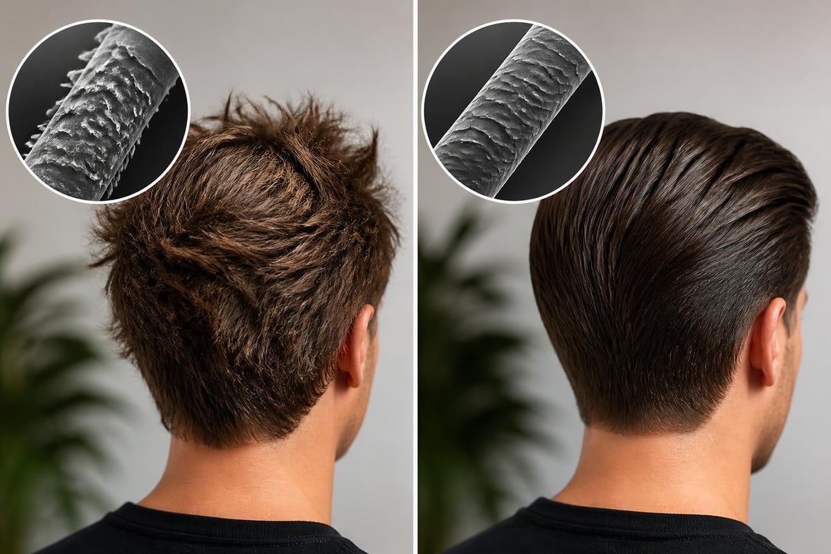 Hair cuticle health comparison