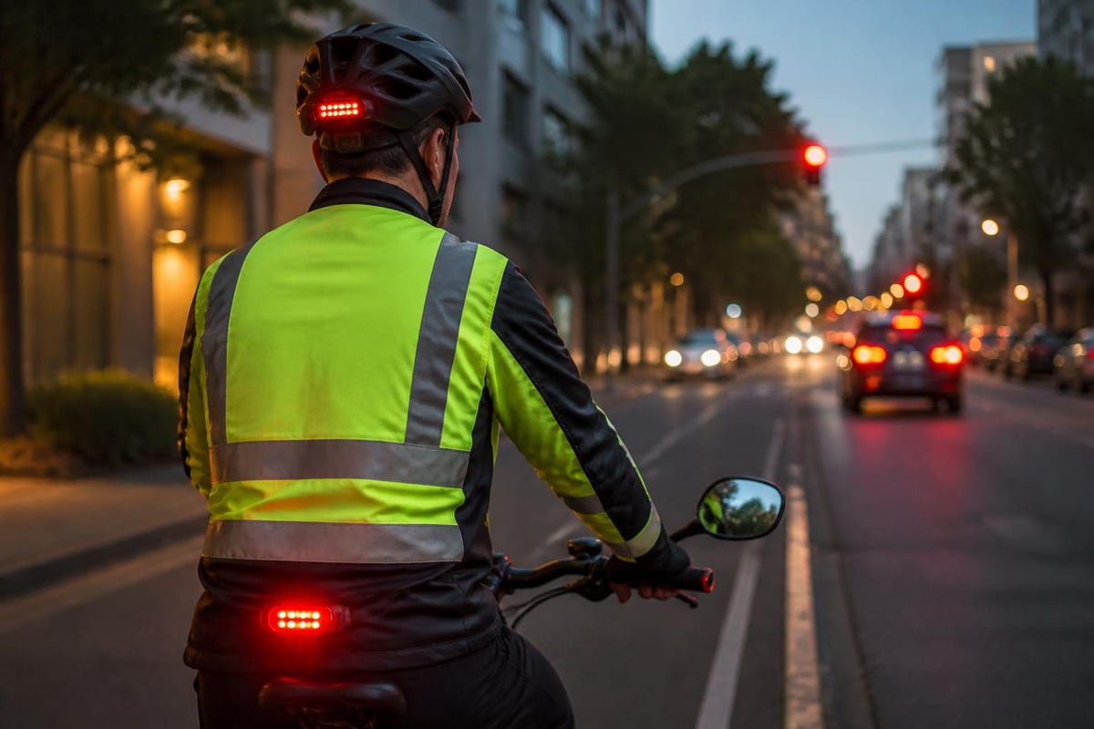 Bike safety accessories arrangement