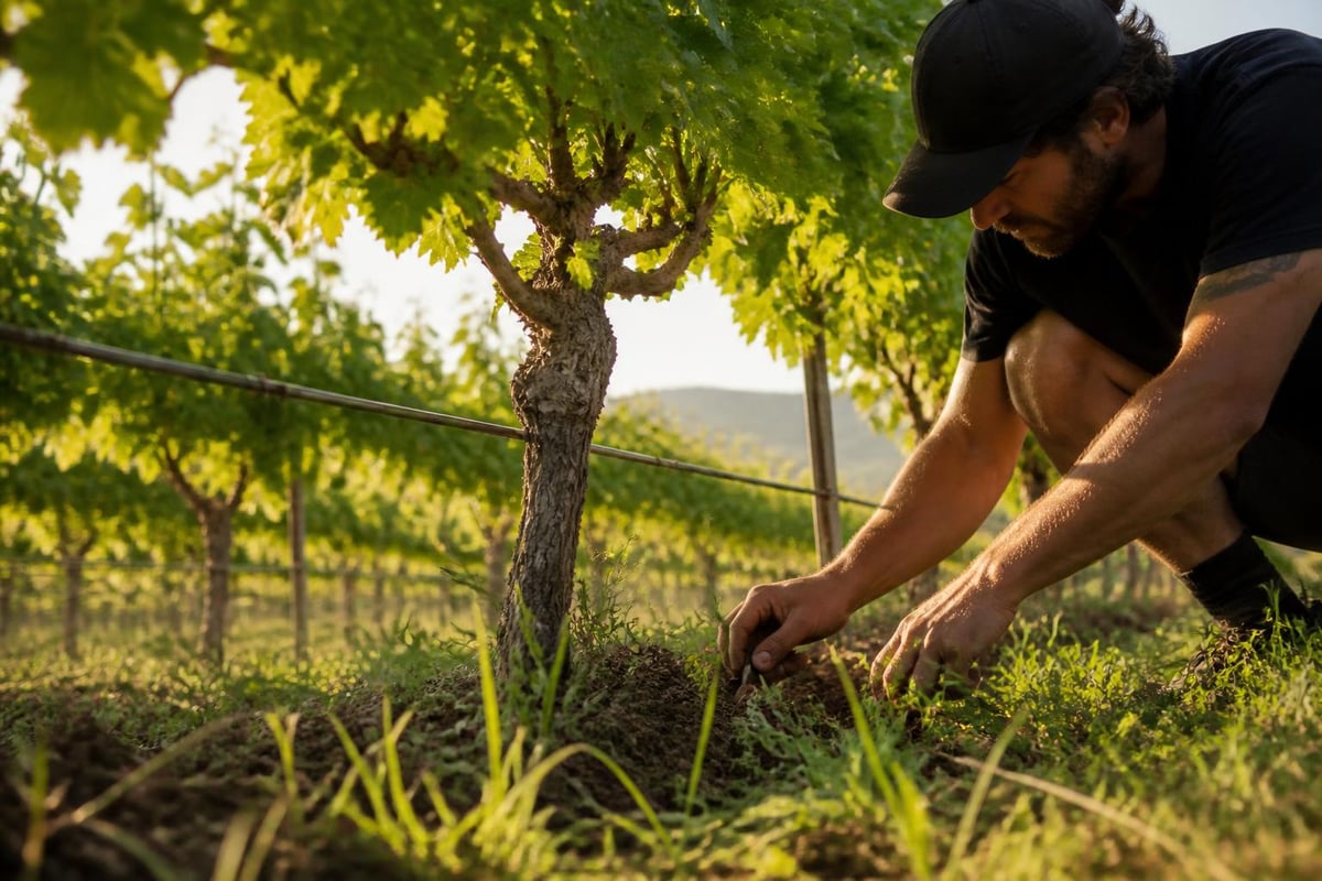 Organic vineyard ecosystem