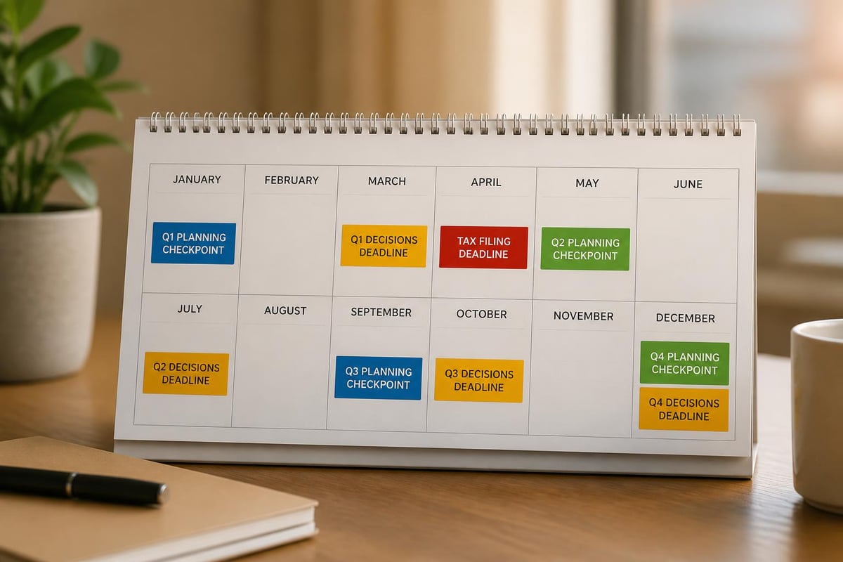 Tax planning timeline