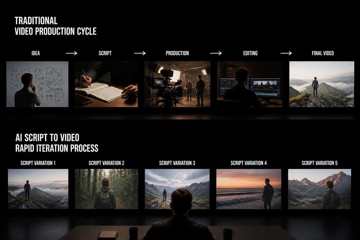 Creative testing workflow comparison