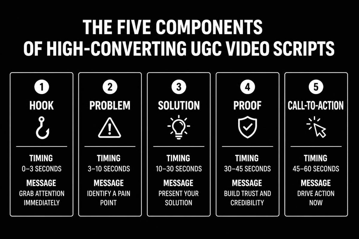 Effective video ad script structure