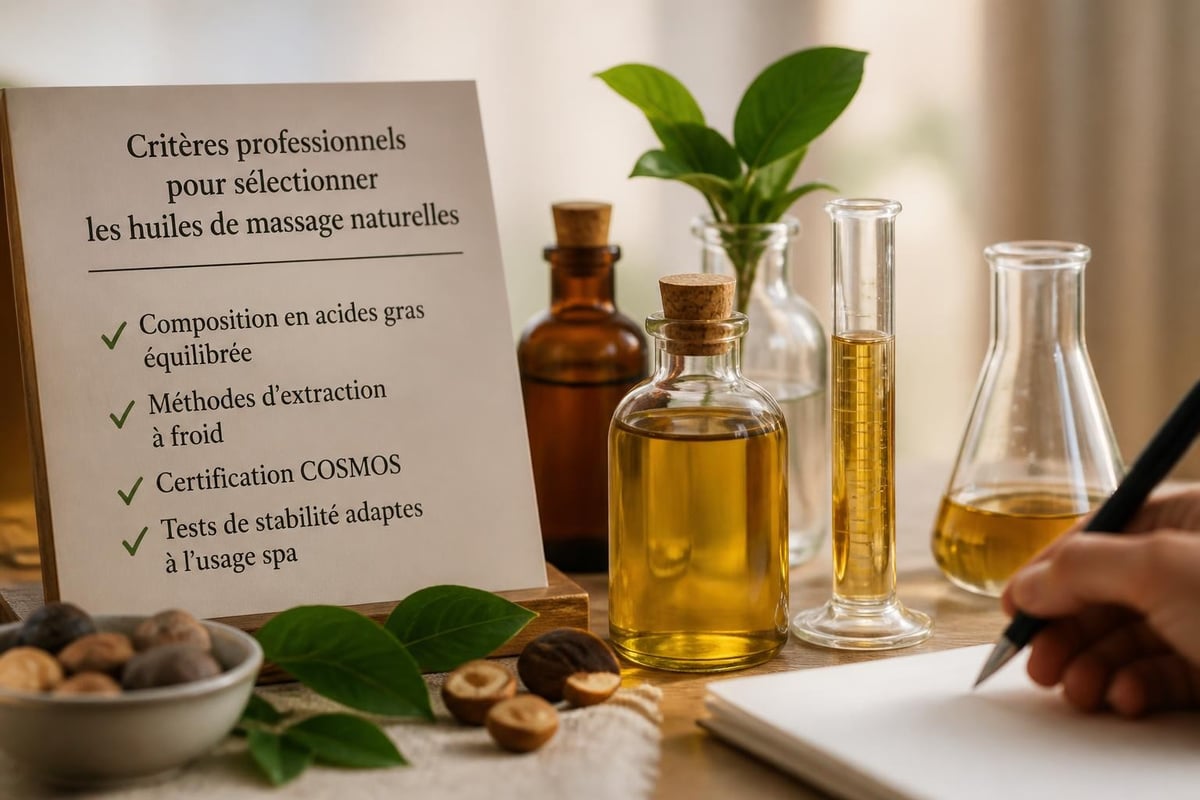 Critères qualité huiles massage naturelles