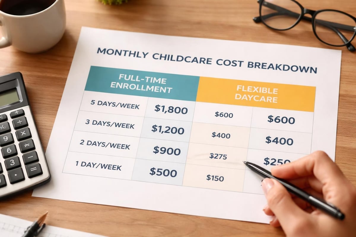 Daycare cost comparison