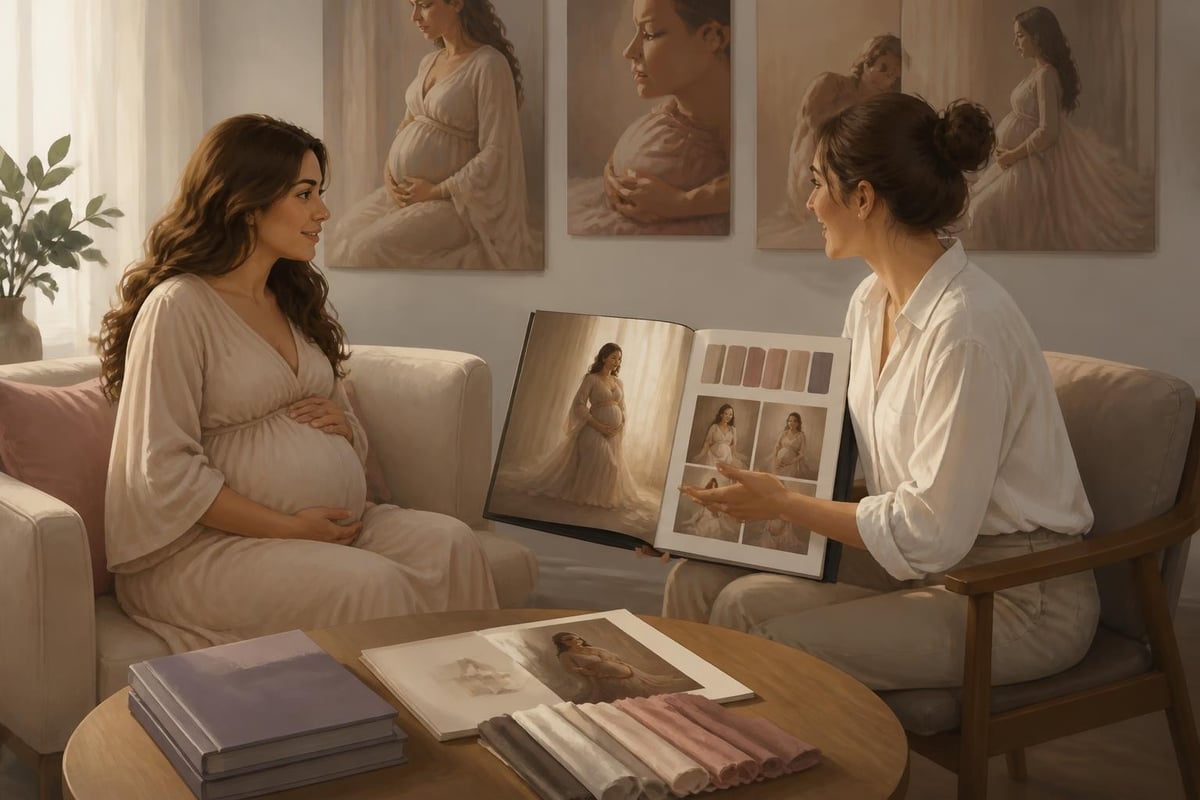 Maternity photography consultation process