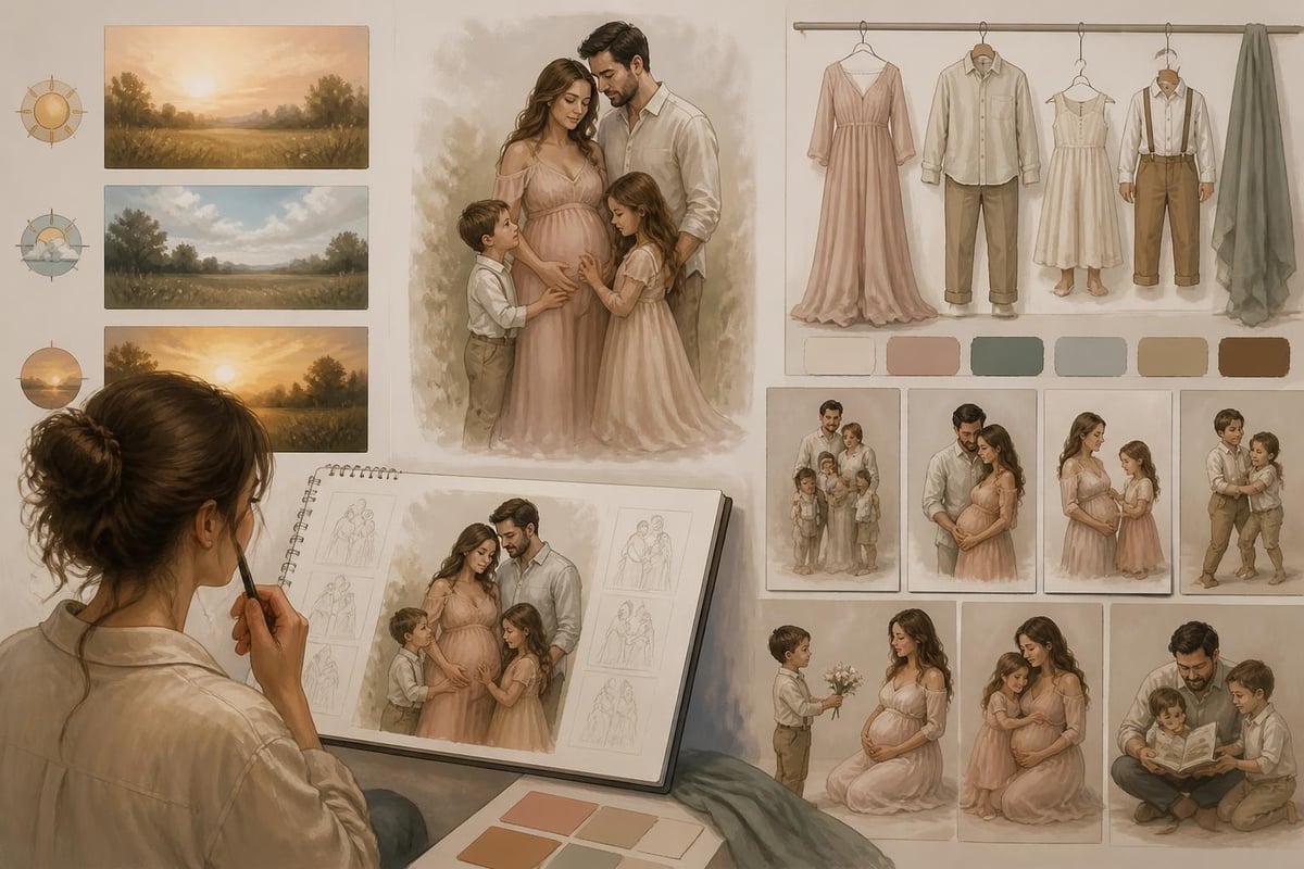 Family maternity photography planning