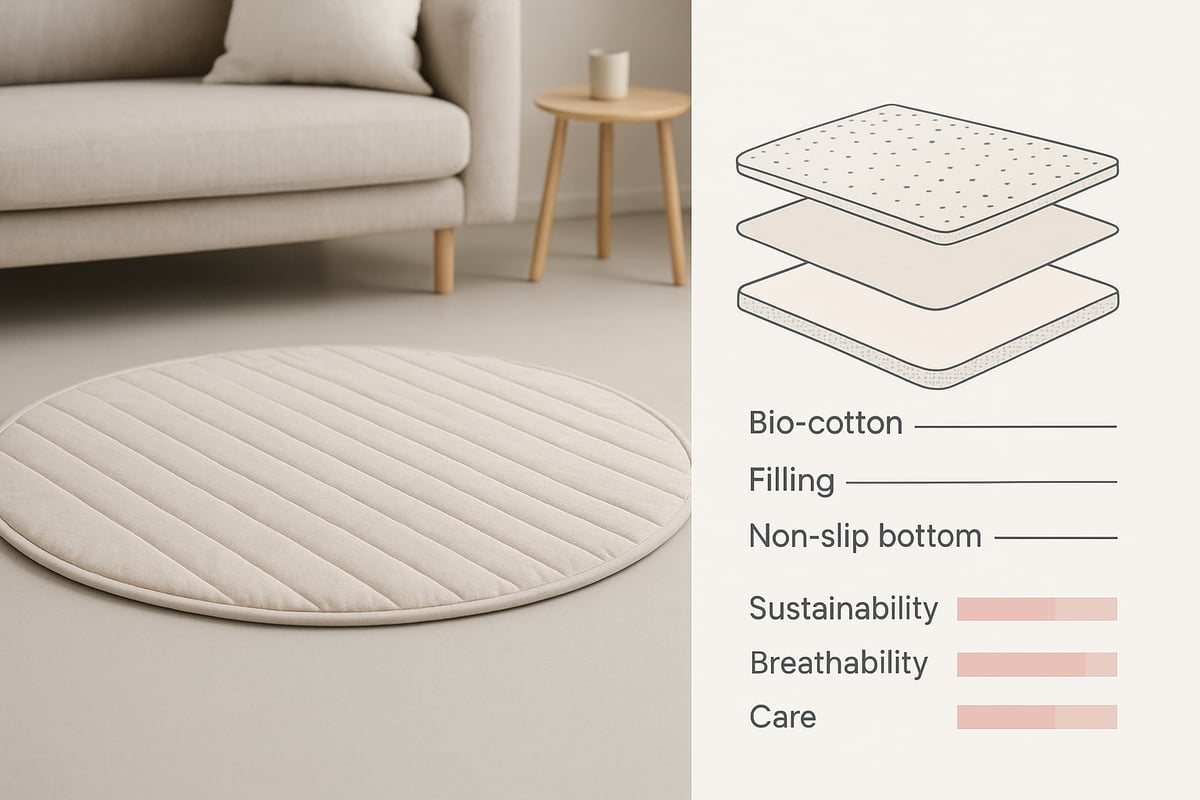 The most important selection criteria for round playmats