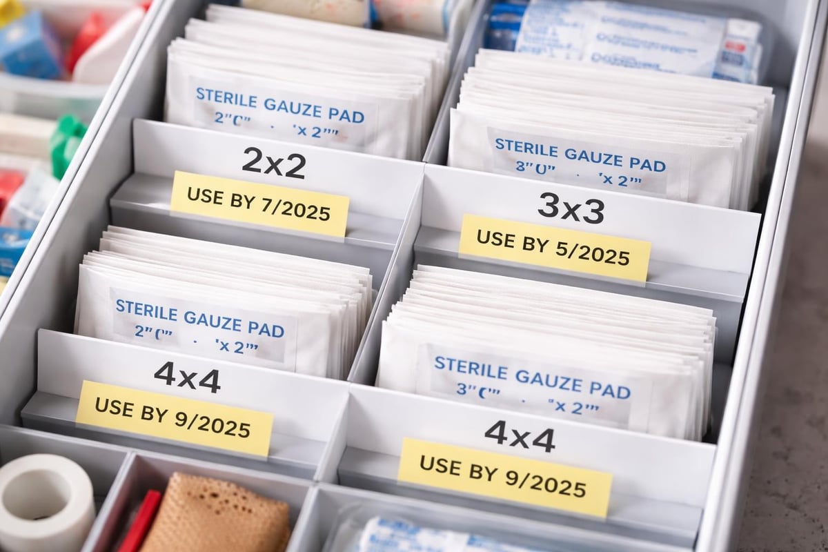 First aid kit organization