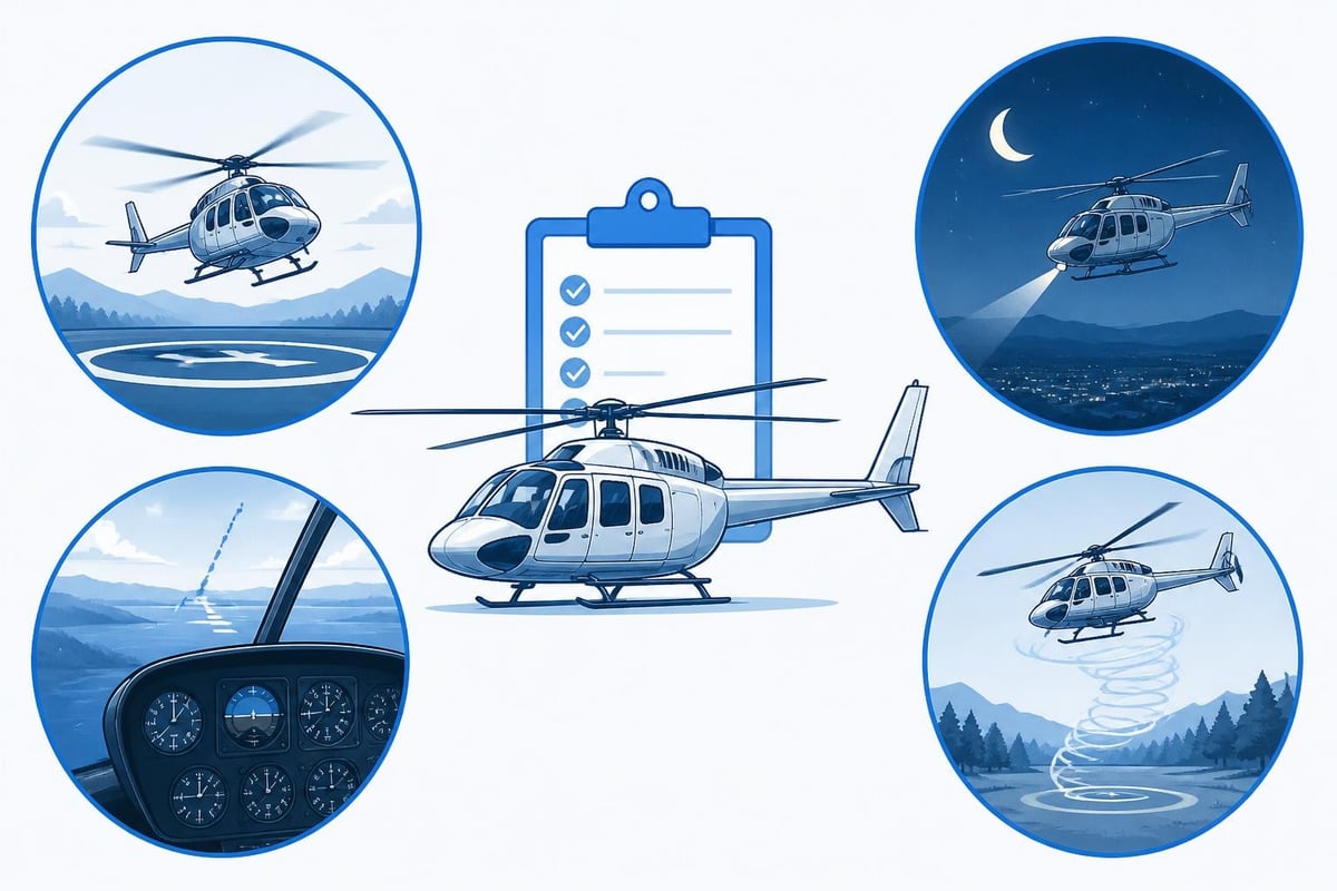 Helicopter pilot currency tracking