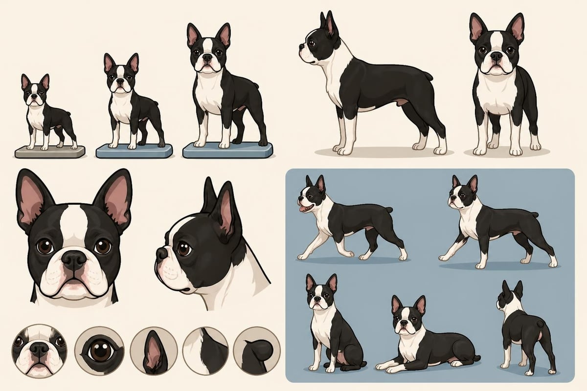 Boston terrier fysieke kenmerken