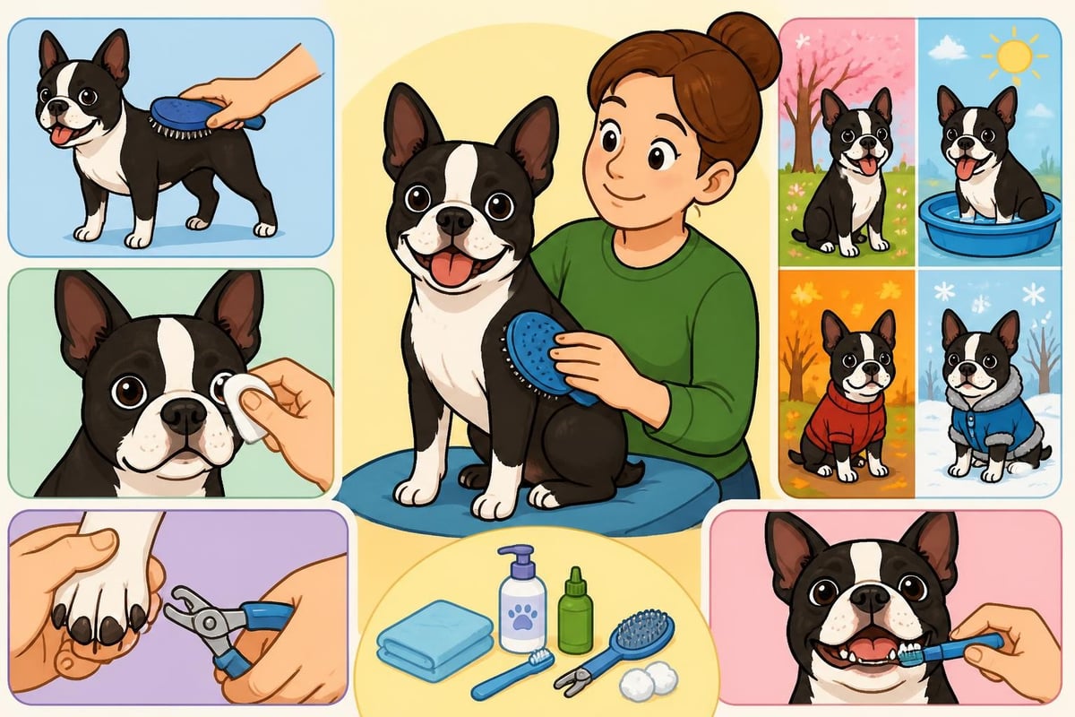 Verzorging boston terrier