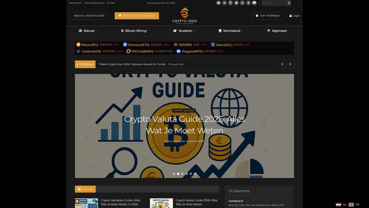 7 Beste Crypto Platform Nederland Opties Voor 2026 - Crypto-Gids.nl