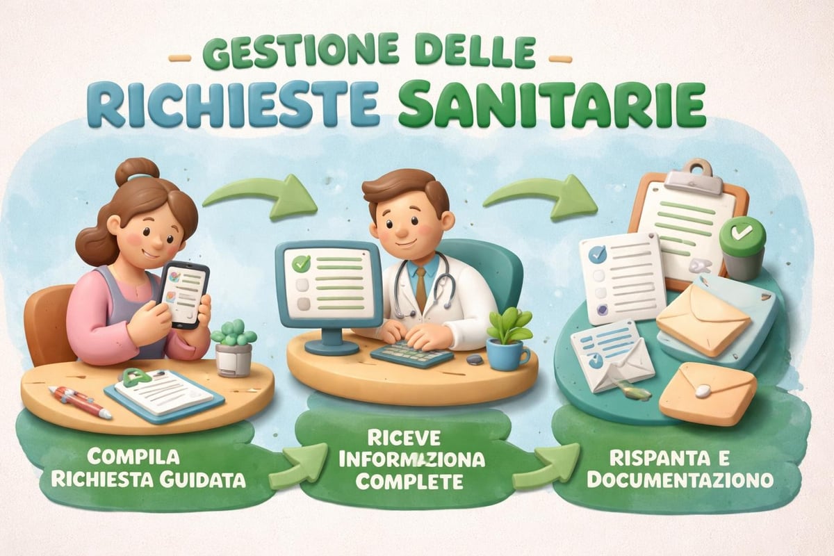 Workflow richieste sanitarie caregiver