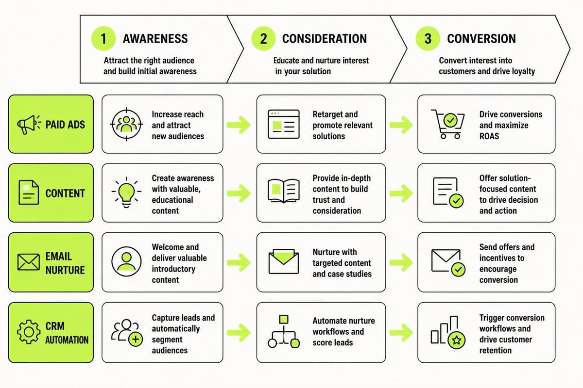 Marketing funnel workflow