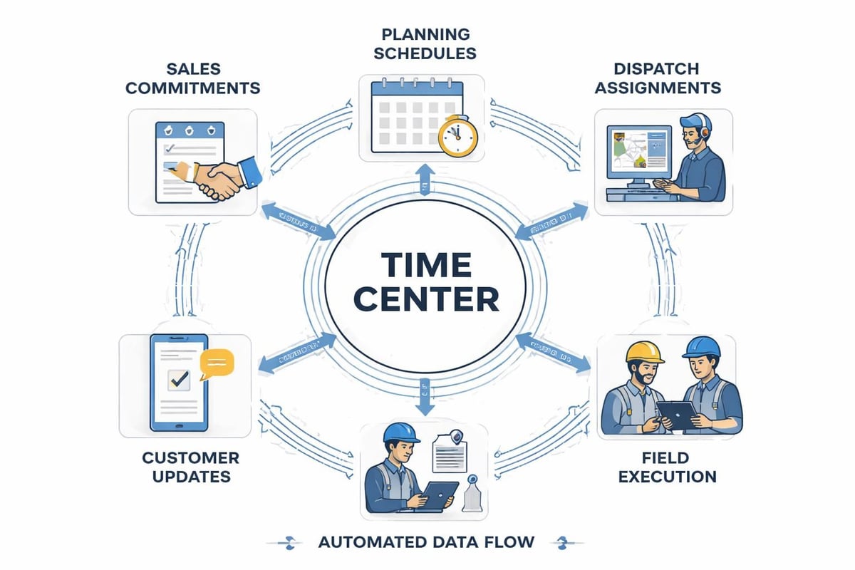 Time center workflow integration