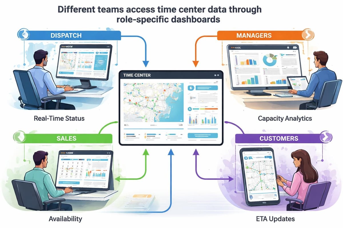 Time center visibility layers