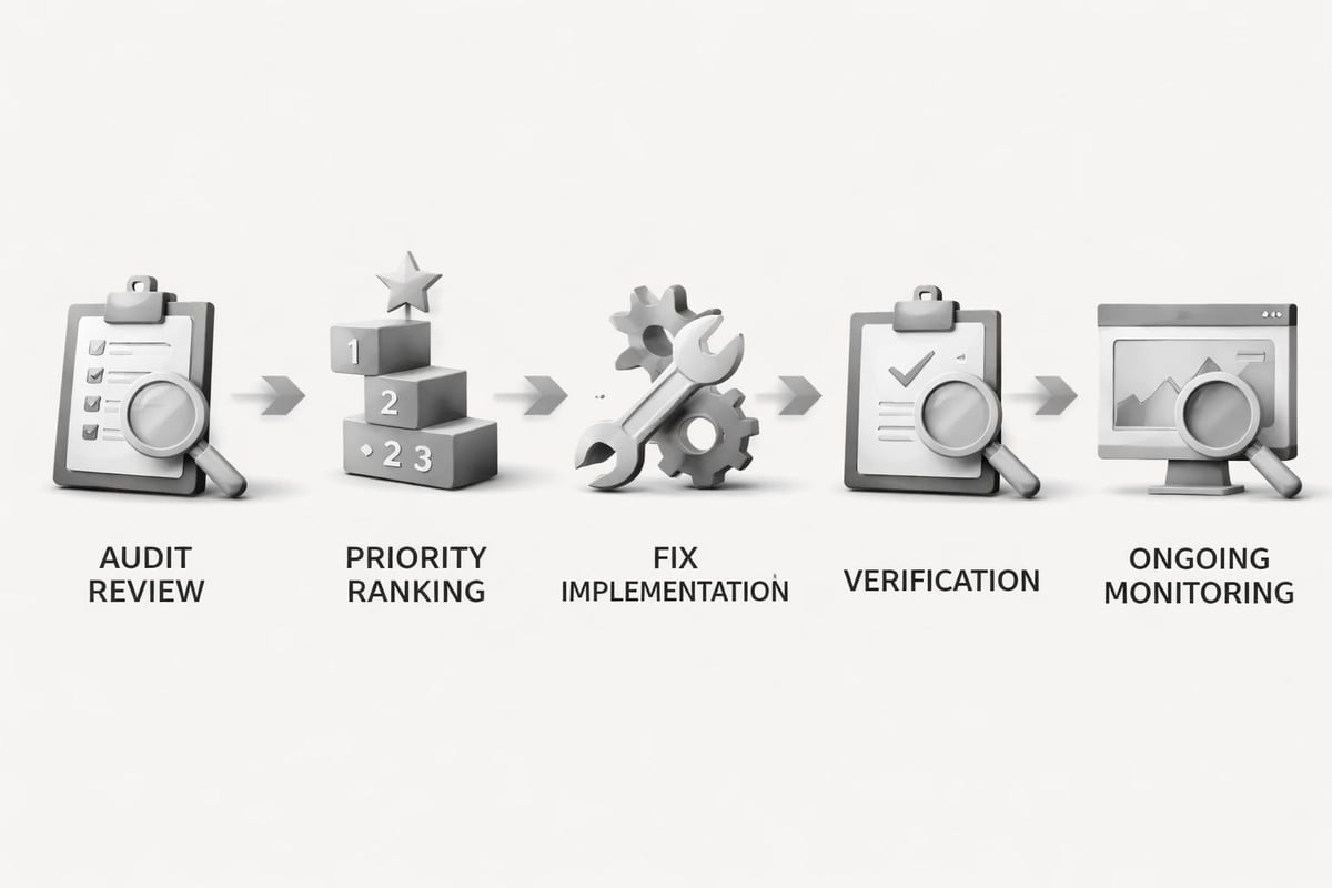 SEO implementation workflow