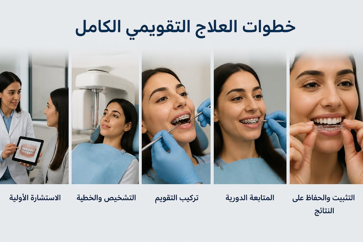 مراحل العلاج التقويمي