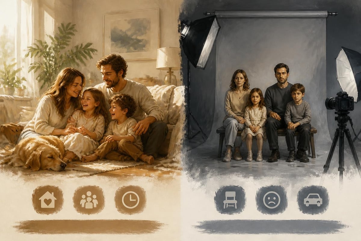 Benefits of home family photography