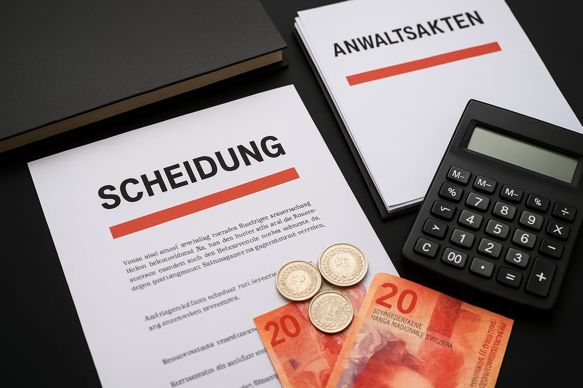 Kosten einer Scheidung in der Schweiz